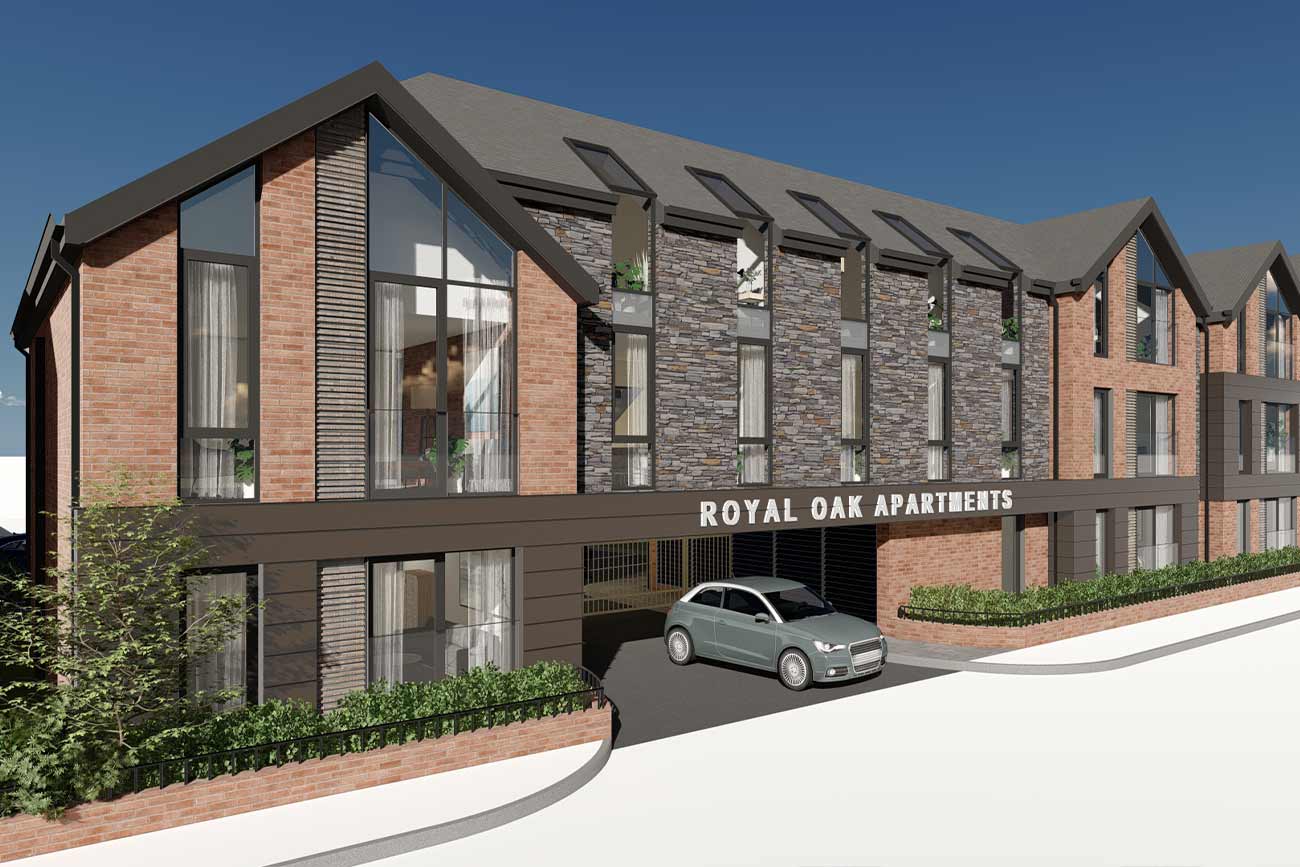 Royal Oak Apartments in PoultonleFylde Zub Architecture
