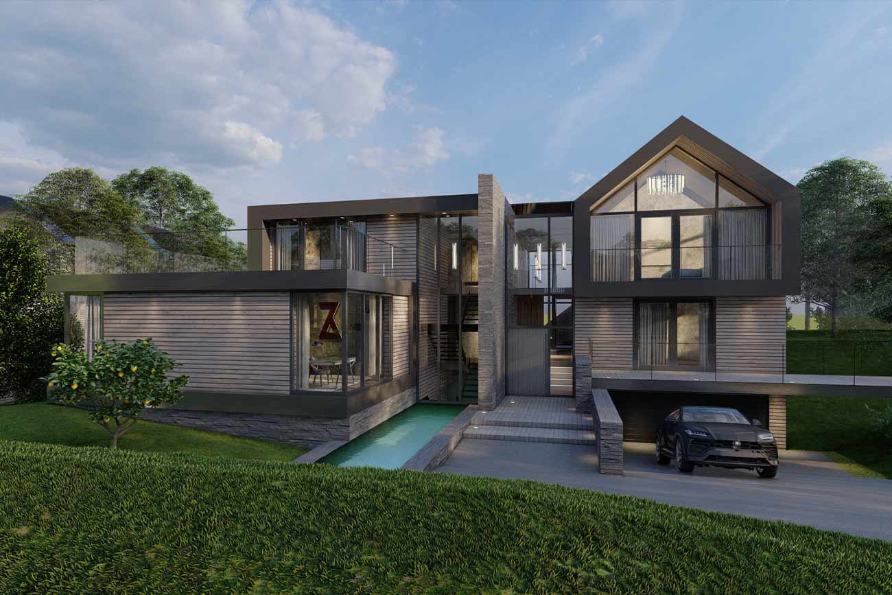 Modern Green Belt House Zub Architecture