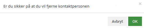 Hvordan kan kontaktperson endres i Kundesenteret? 1 Fjerne kontaktperson i kundesenteret