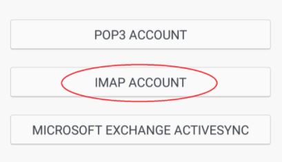 Inn på imap account