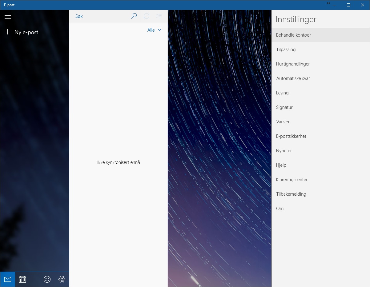 Oppsett av epostkonto i Windows 10 1 Slik setter du opp en ny epostkonto i Windows 10