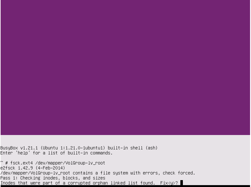 Rette diskfeil på Ubuntu 14 10 Ubunu 14