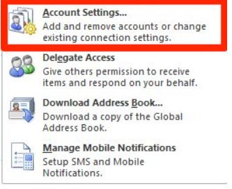 Veiledning til outlook 10 epost oppsett