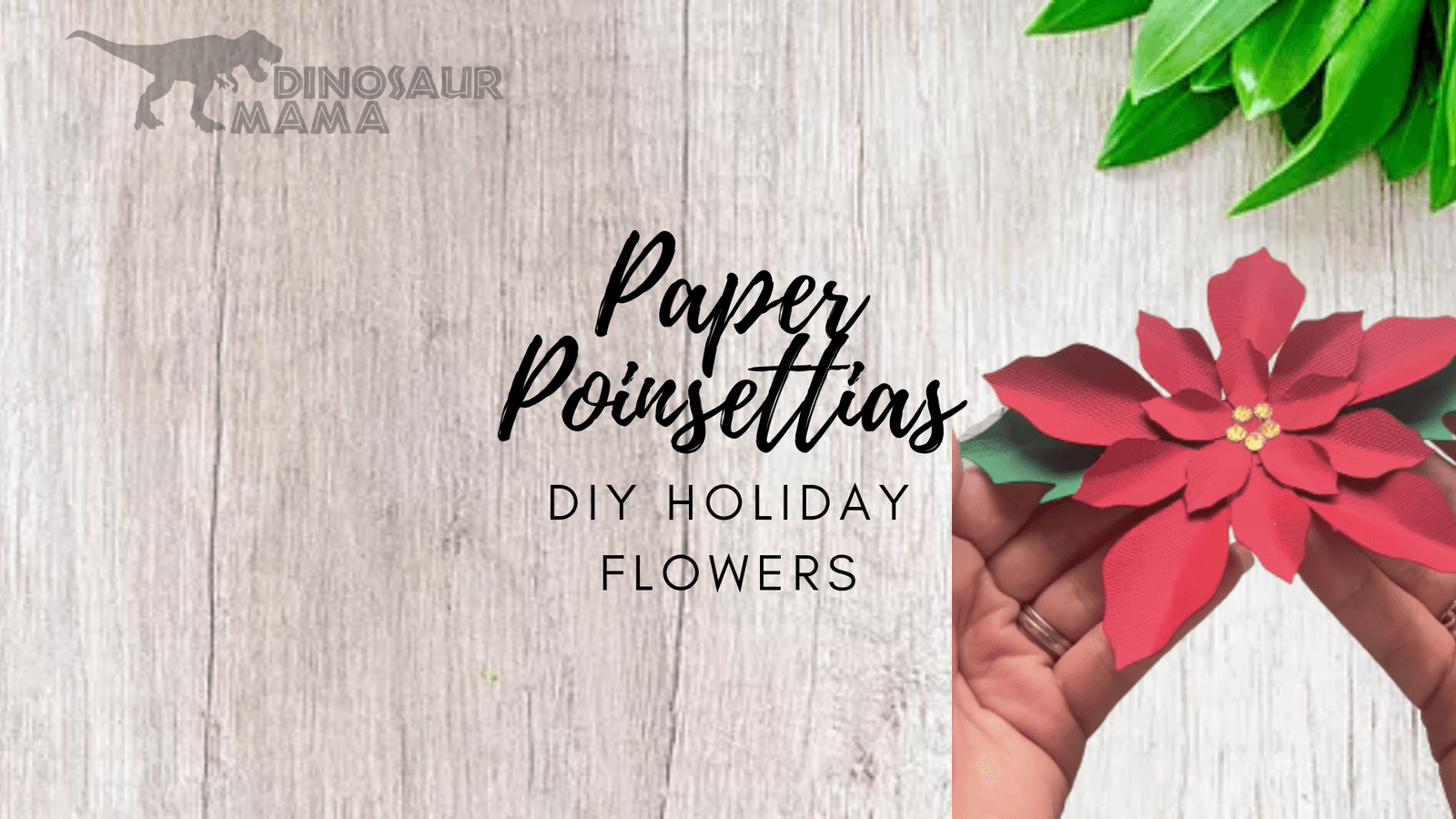 Free Paper Poinsettia Template and Tutorial for Cricut