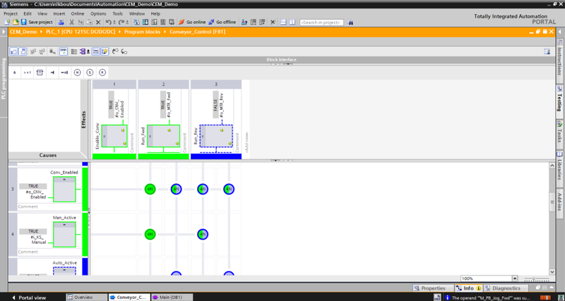Working With Cause And Effect Matrix Programming In TIA Portal Working with cause and effect matrix programming in tia portal