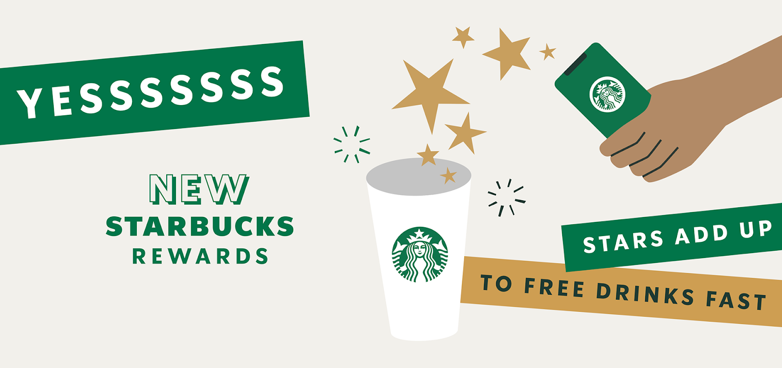 Starbucks Rewards ad.