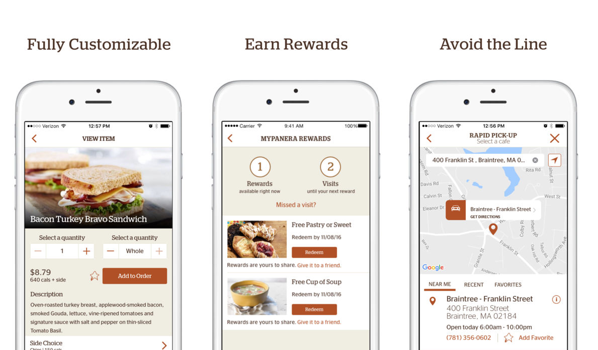 Panera Bread’s loyalty program rewards its members according to the number of visits they have paid to the restaurant (both online and in person). A cool feature is the choice to share rewards with friends.