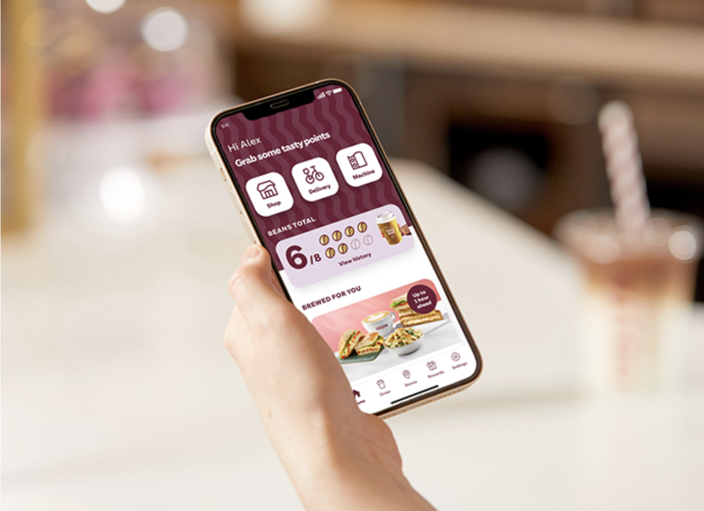 Costa Coffee’s Costa Club rewards customers with a free cup of coffee for every eighth drink they buy.