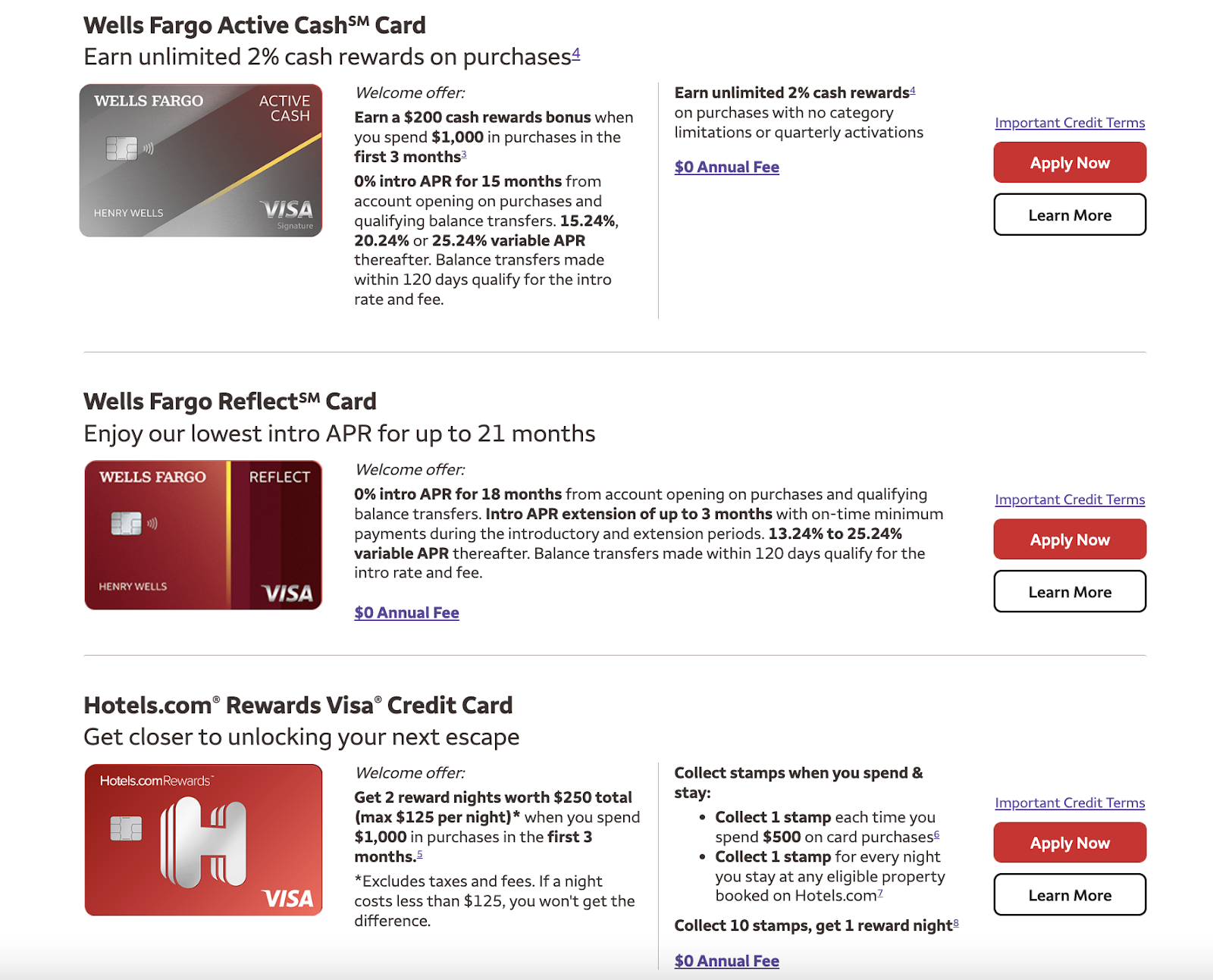 Wells Fargo’s rewards program is available to all of the bank’s rewards-based credit card holders.