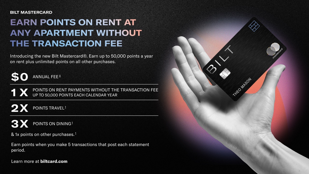 BILT Rewards loyal customers can order a dedicated Bilt Mastercard.