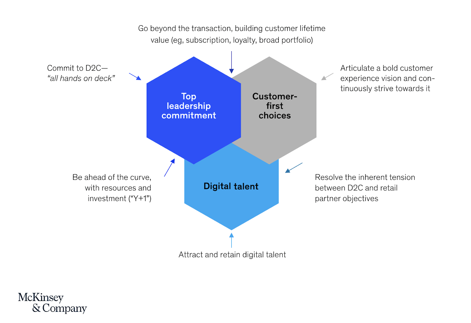 McKinsey’s formula for D2C success.