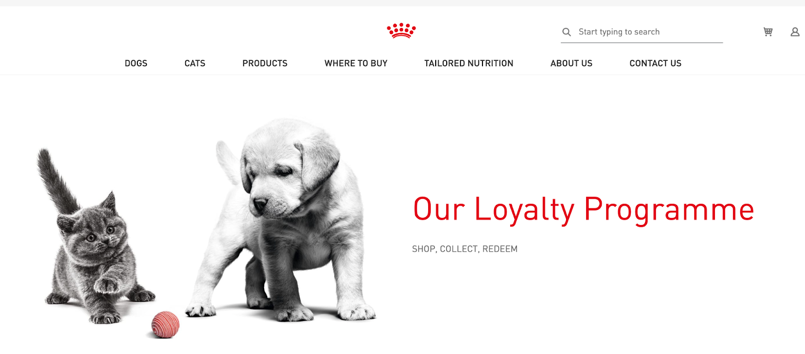 Alt text: Royal Canin Club rewards program.