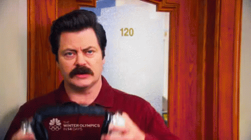 Ron Swanson Headphones GIF - Parksandrec Ronswanson Headphones GIFs
