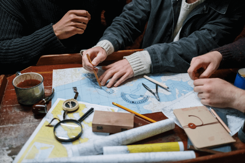 Traditional Marine Navigation using Nautical charts