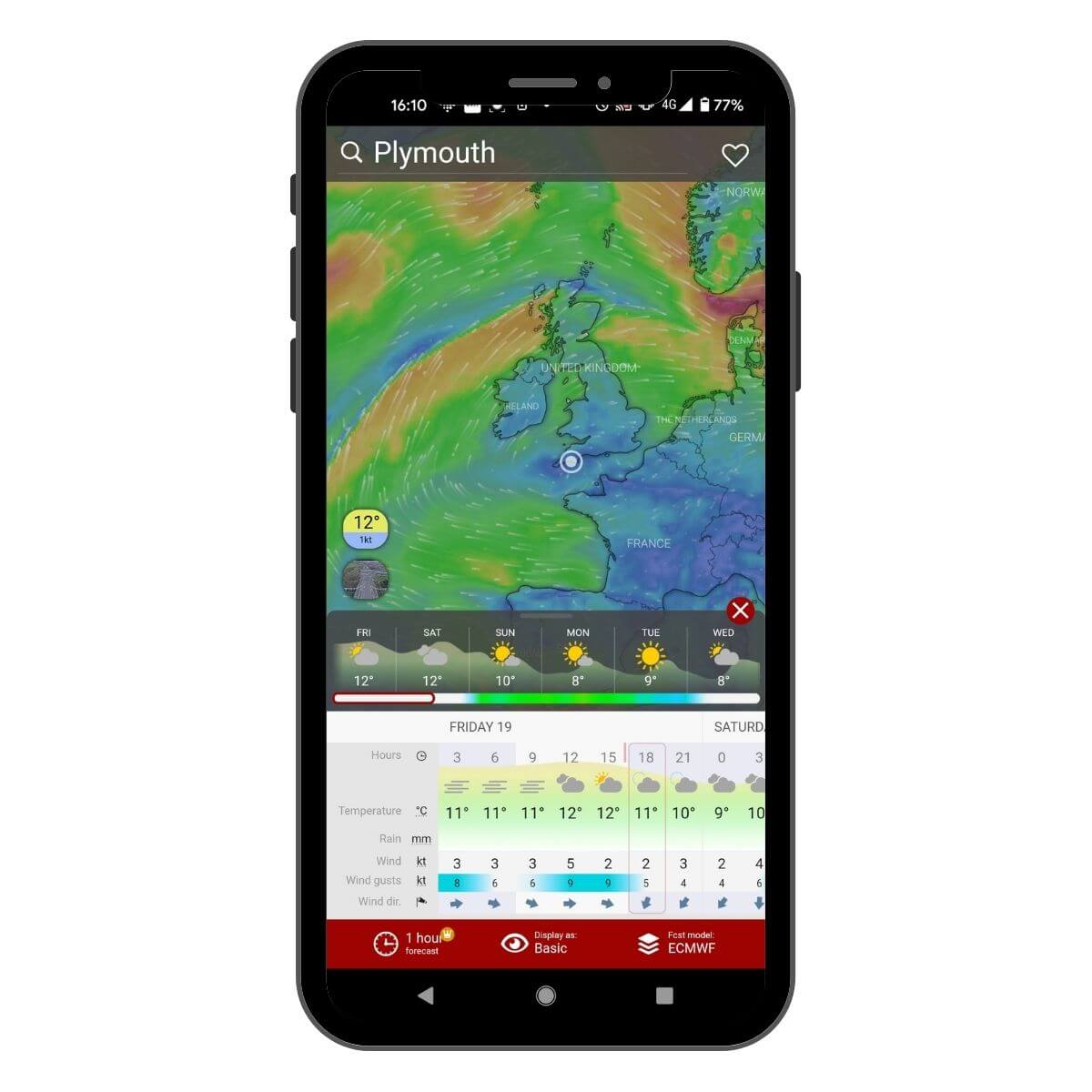 windy.com app