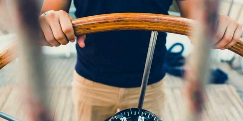 when at the helm don't stare at the compass