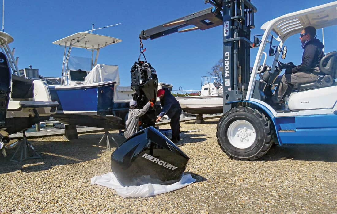 Article about re-powering your boat - new engine