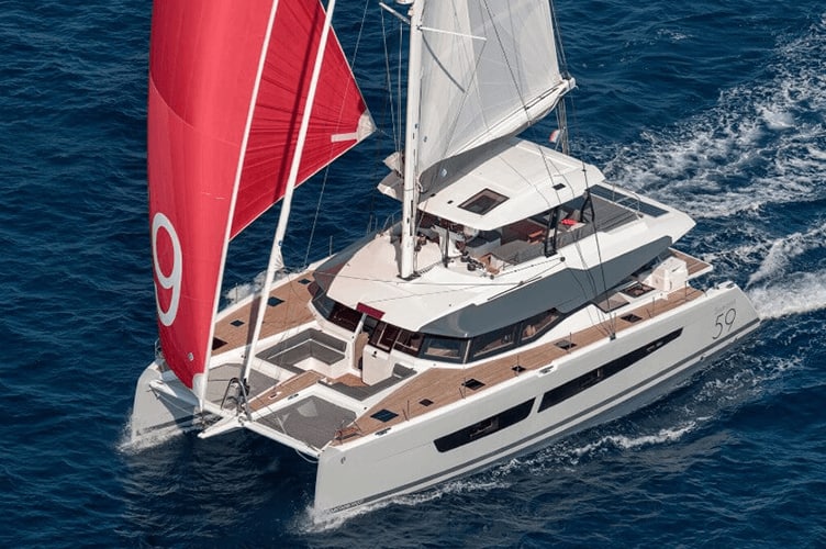 The catamaran powered by yachting’s first hydrogen fuel cell