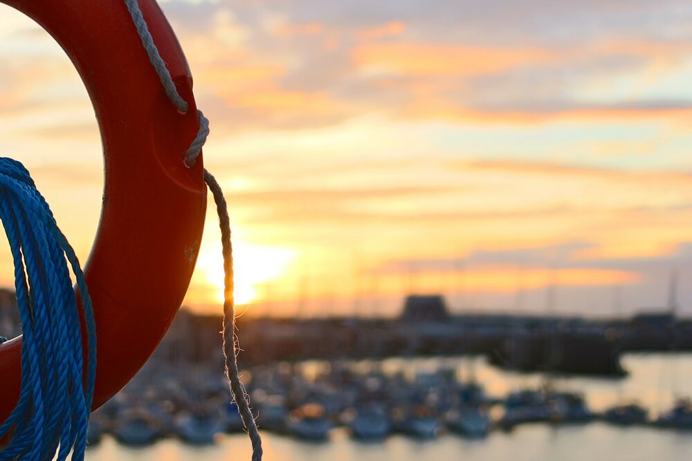 life ring on a boat