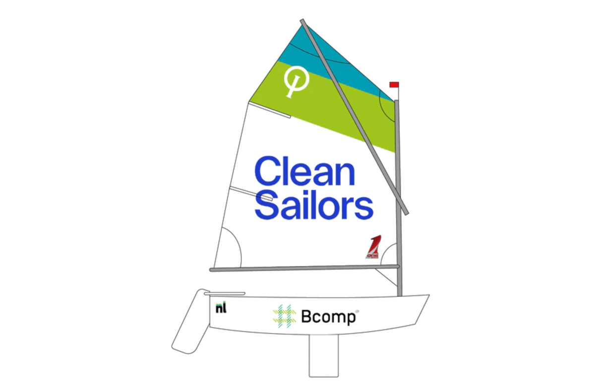 CleanSailors new recyclable optimist dinghy