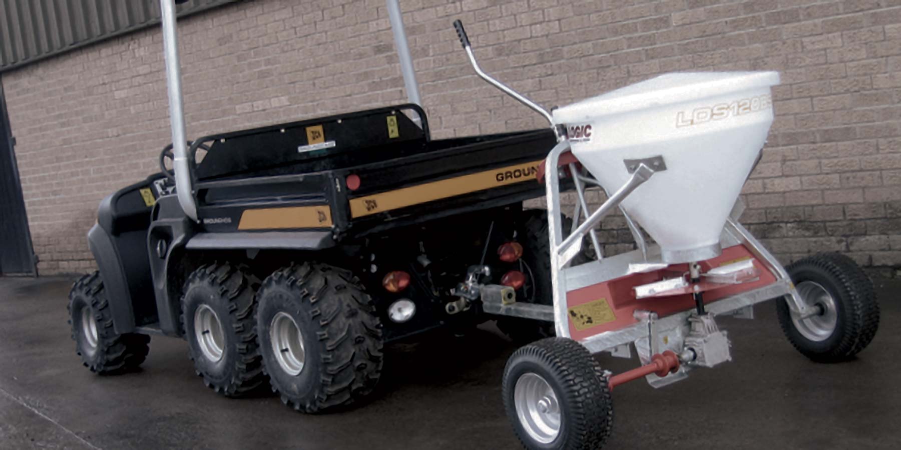 Trailed Salt Spreader LDS120DS for UTV or ATV from Logic