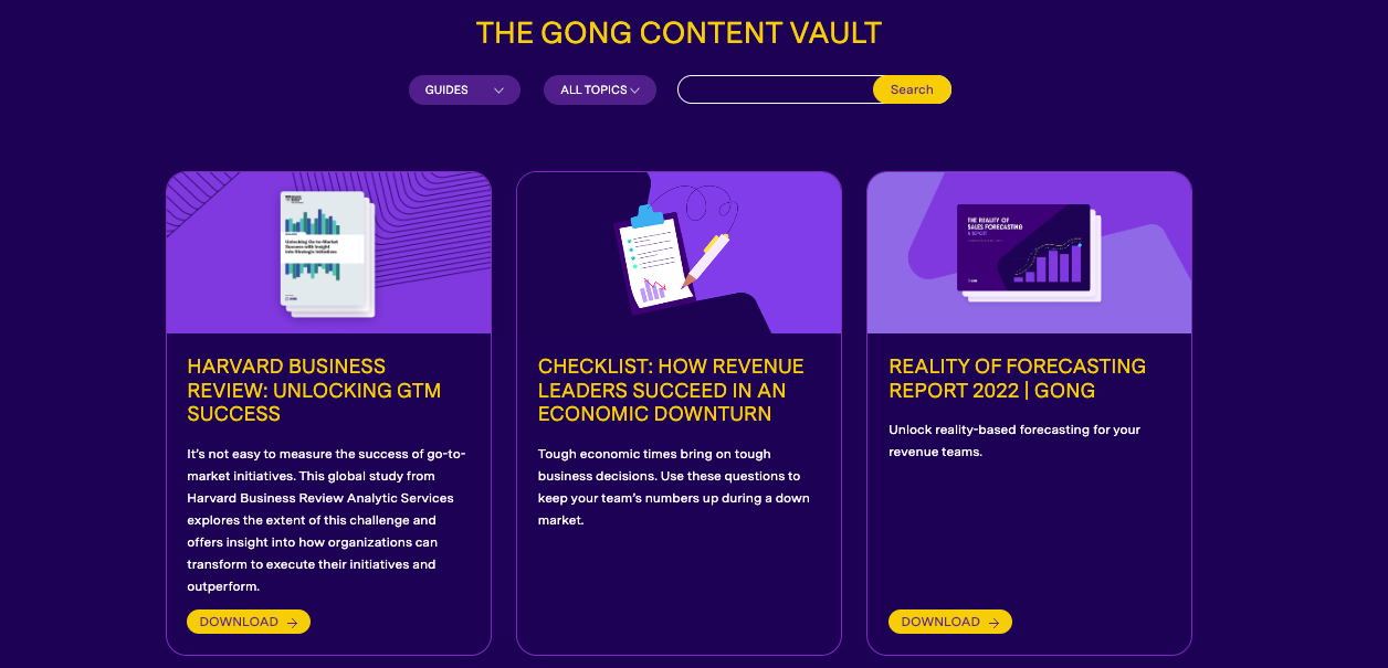 Gong's Ebook Resources