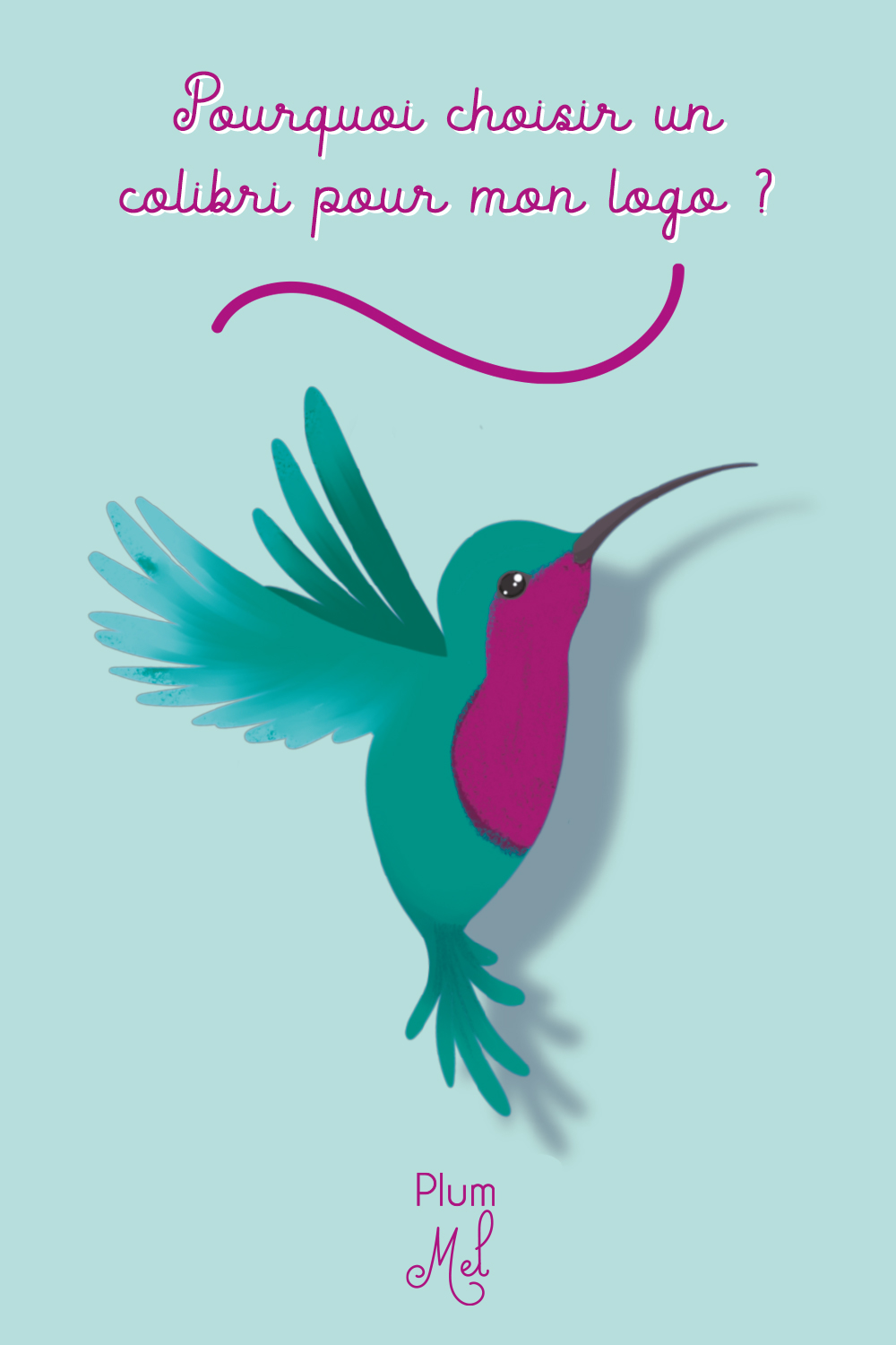 pourquoi un logo colibri et qui est Plum Mel