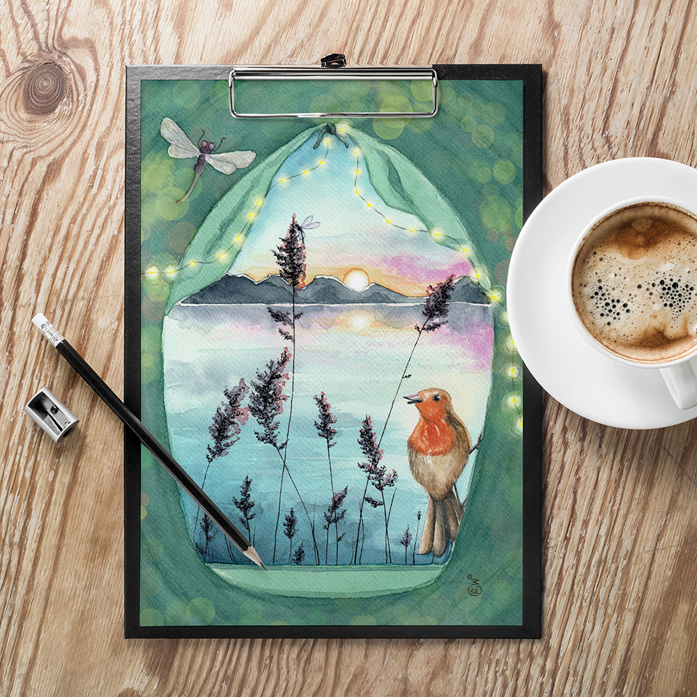 Aquarelle retouches numériques