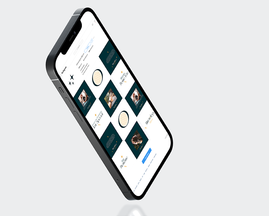 Présentation d'idée de feed instagram