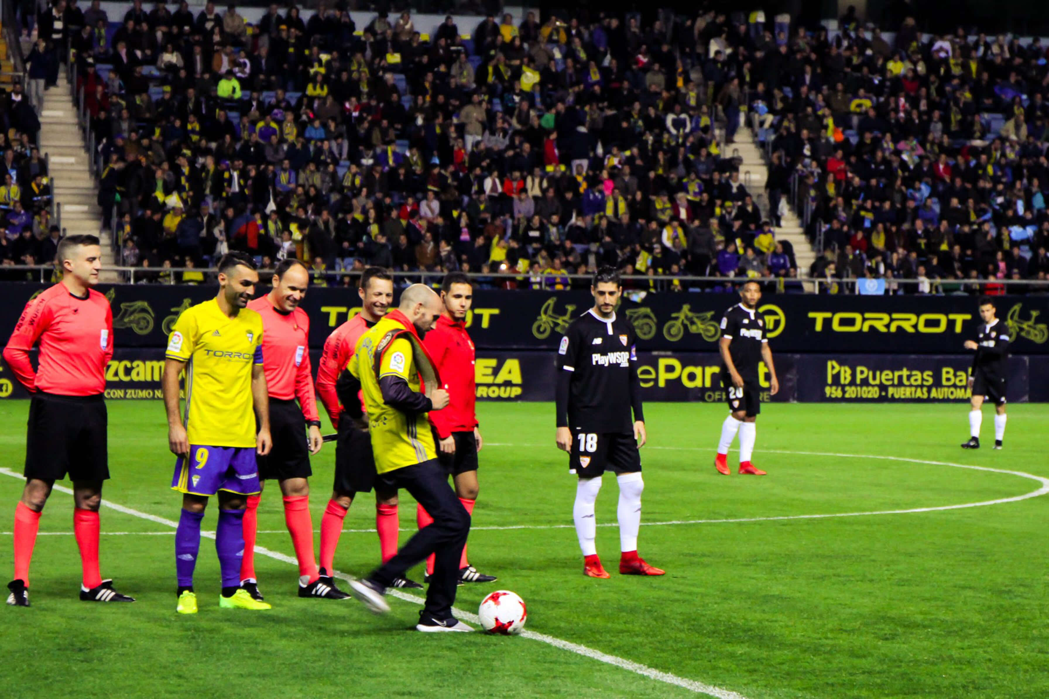 Carlos en el Estadio Ramón de Carranza