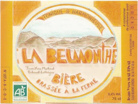 Brasserie Jean-Yves Martinal (Ferme-Brasserie de Belmonthé) — brasserie artisanale à BELMONT-LUTHÉZIEU
