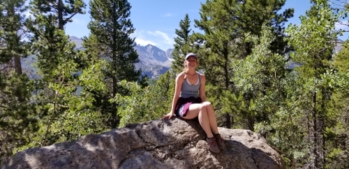Julie at Rocky Mountain National Park