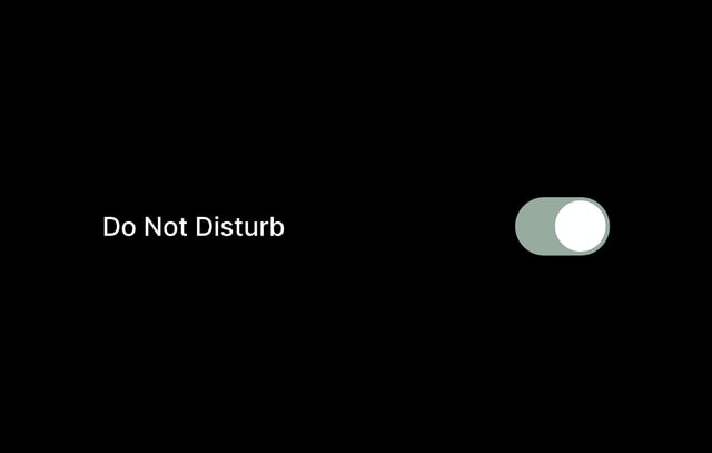 Do not disturb app toggle