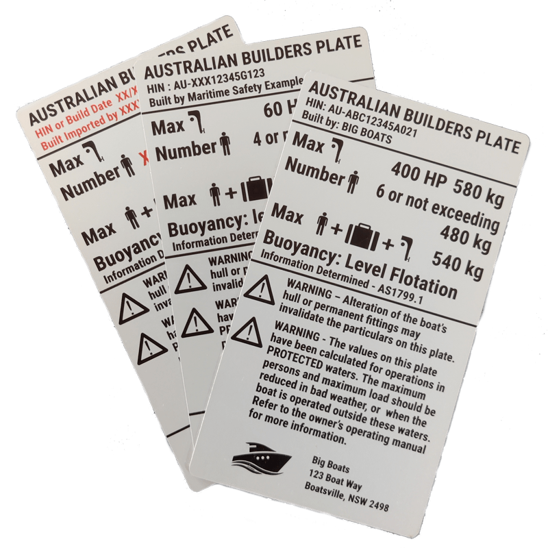 Compliance Plates by Metal Sign & Label Pty Ltd