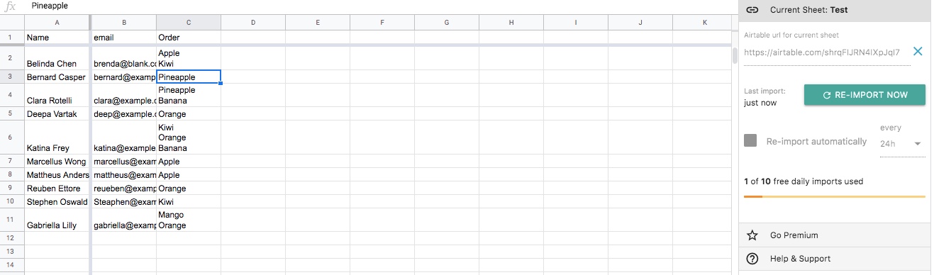 Airtable Importer
