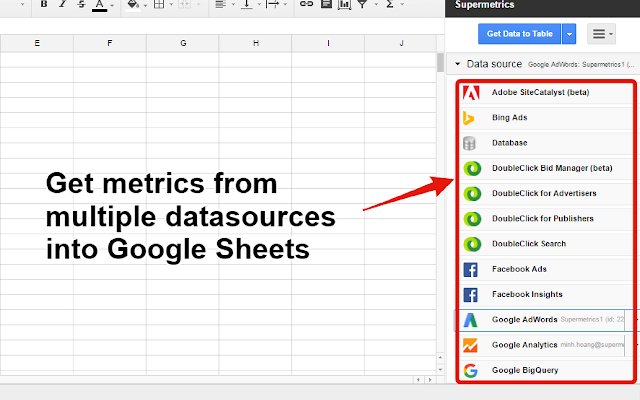 data grabber tools Supermetrics