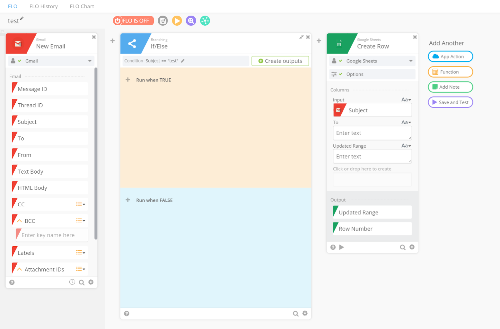 Azuqua interface sreenshot