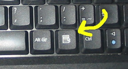 shortcuts screenshot