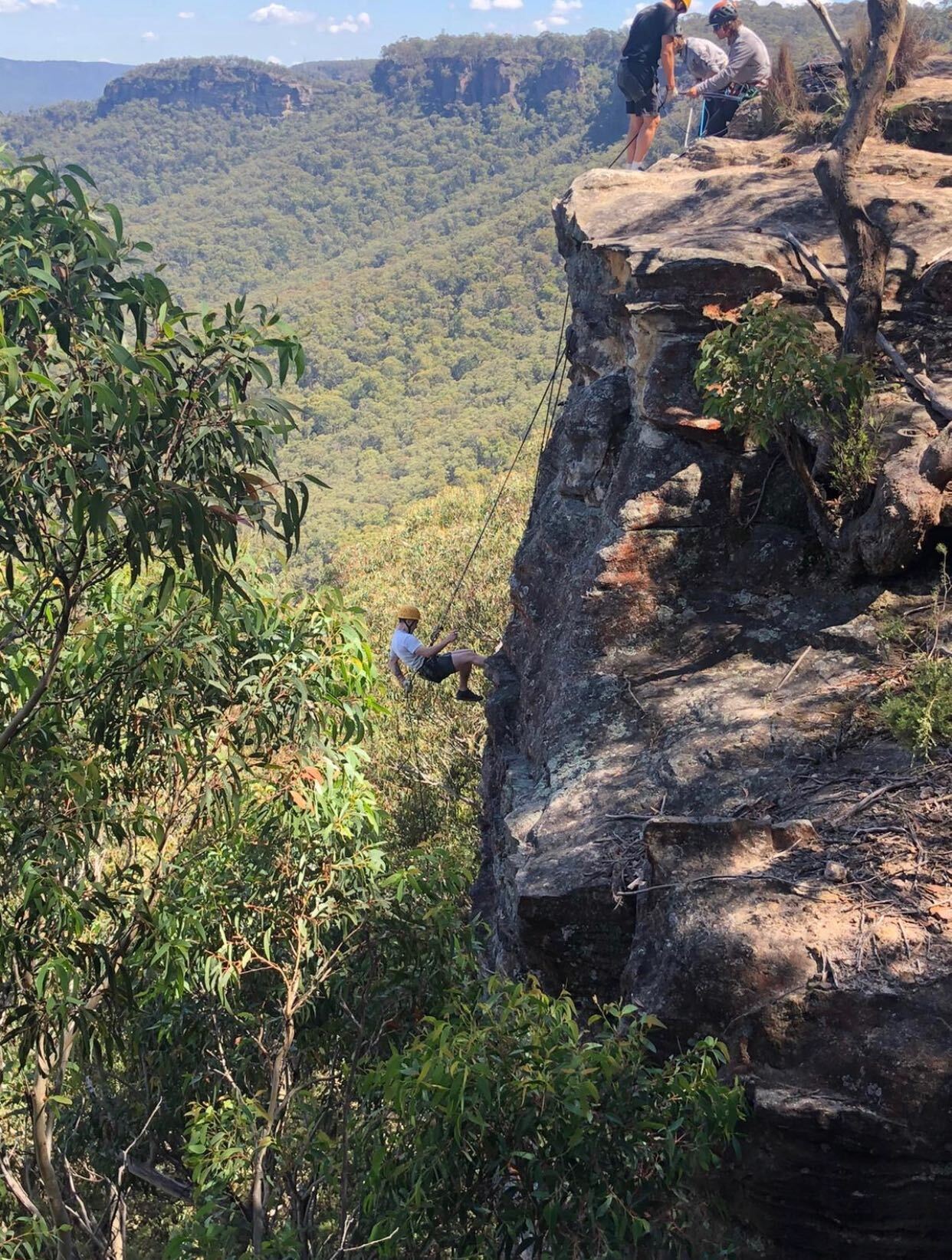 The Publift team abseiling in Leura