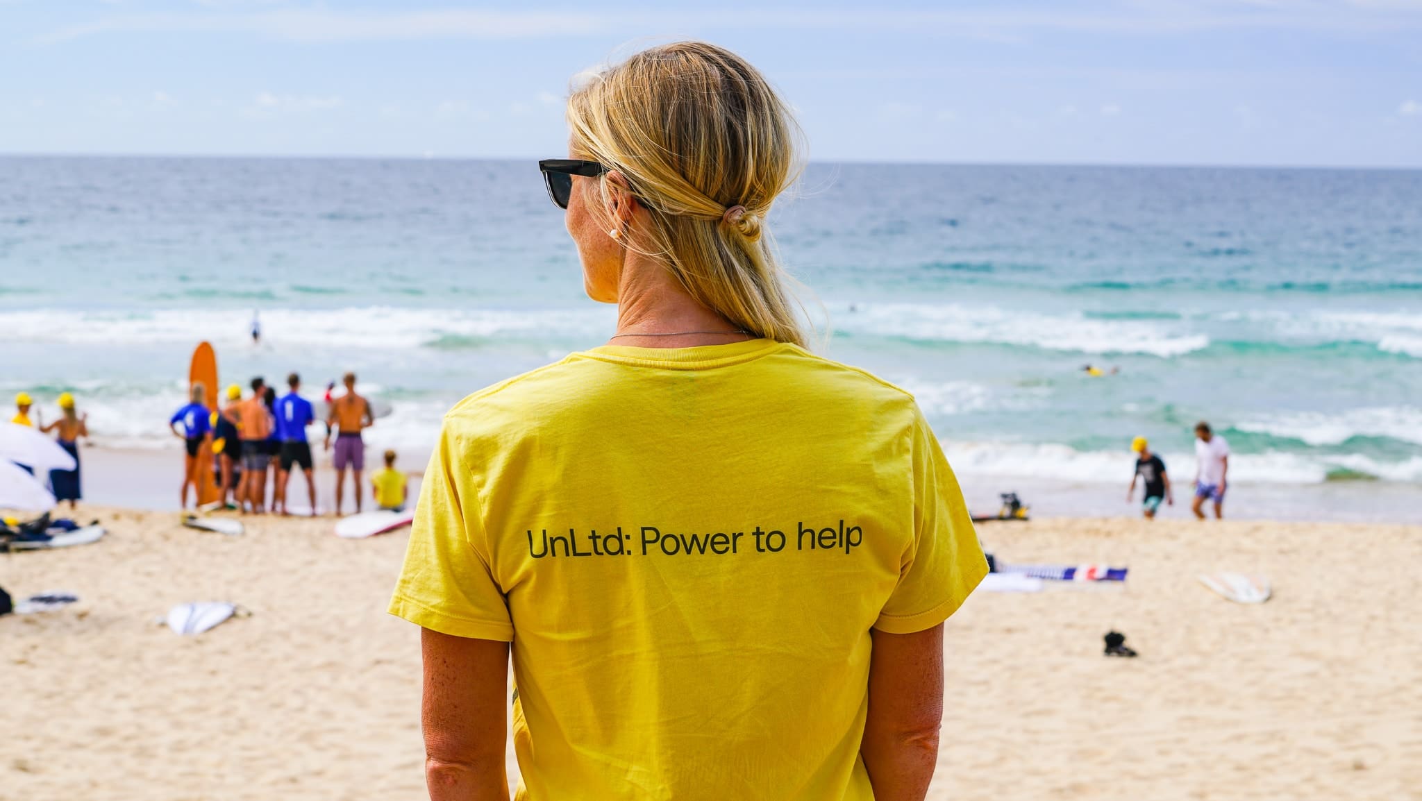 The Big Kahuna surf charity event at the beach with UnLtd