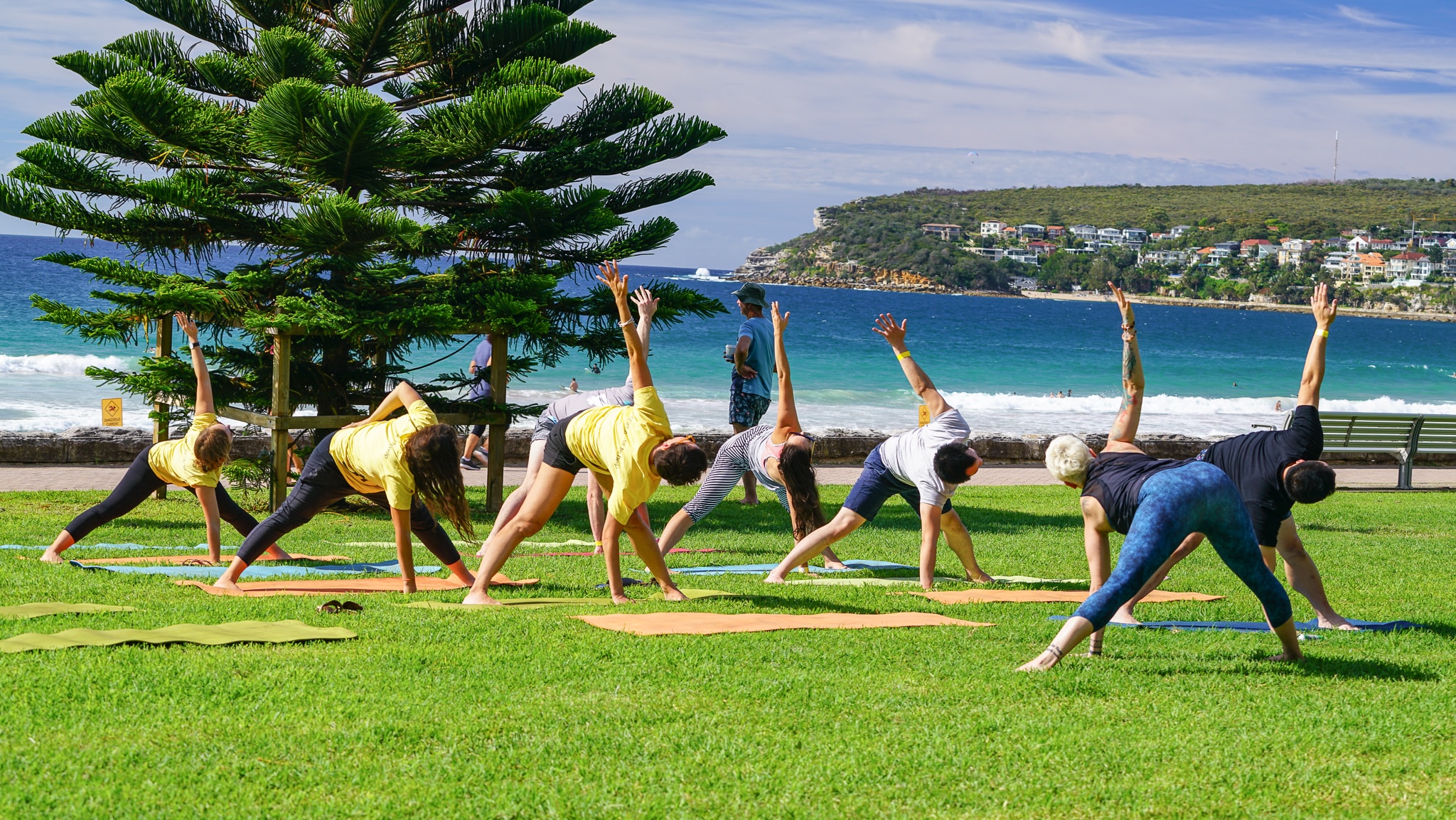 Yoga at The Big Kahuna surf charity event with UnLtd