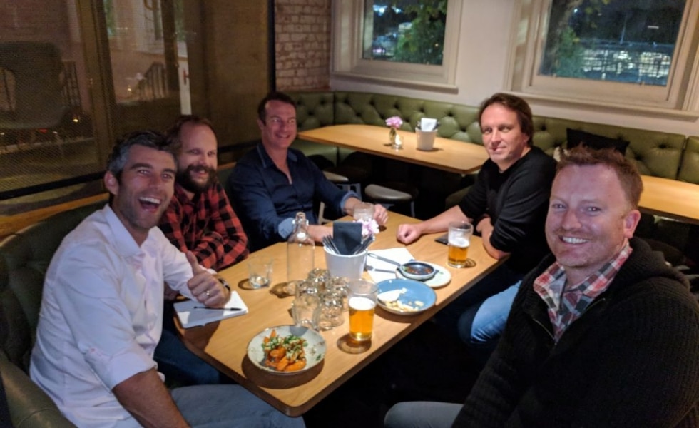 Publishers and staff chat at Publift's PubChat event in Melbourne 2018