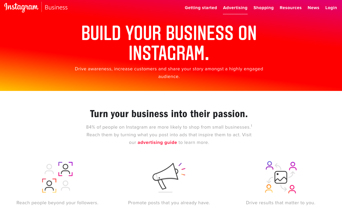 Instagram mobile ad network