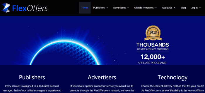 FlexOffers Login Page