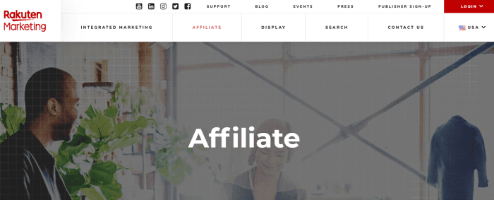 Rakuten Marketing Homepage
