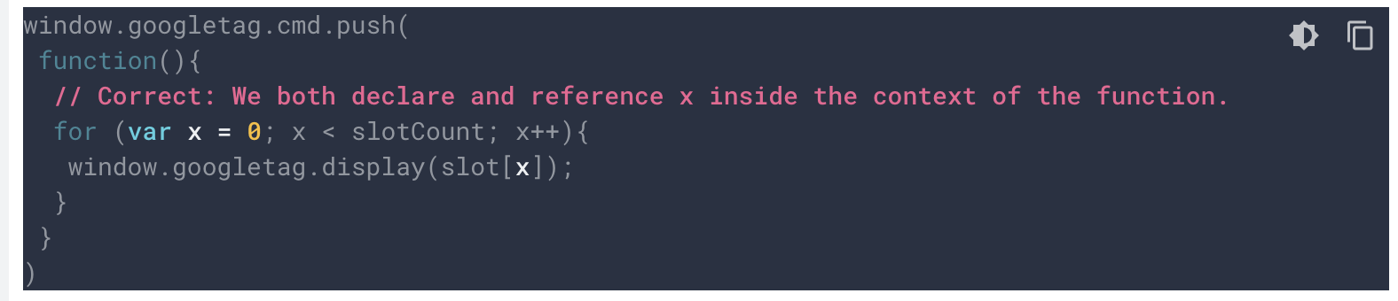 Solution to Misusing Closures and JavaScript Variable Scoping