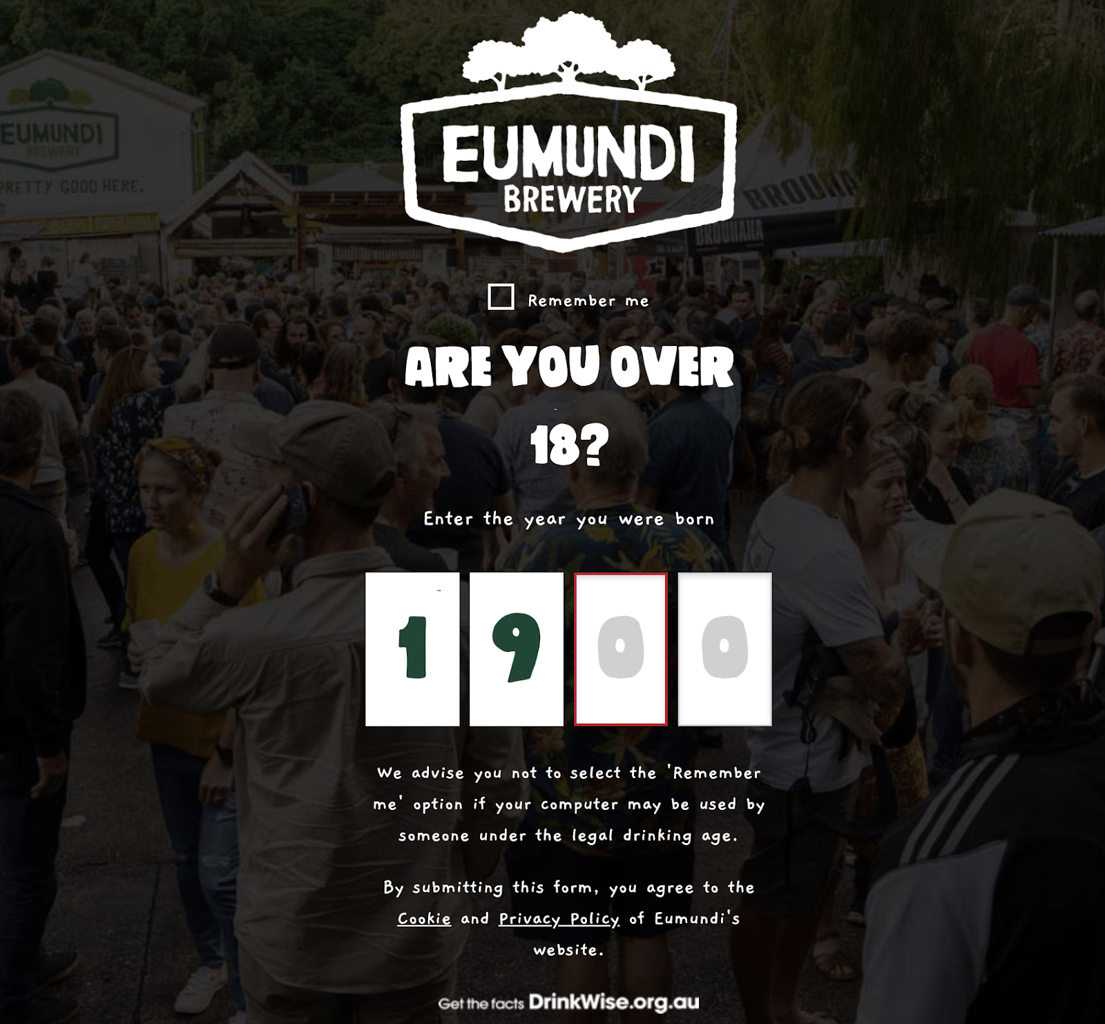 Interstitial Age Verification Ad