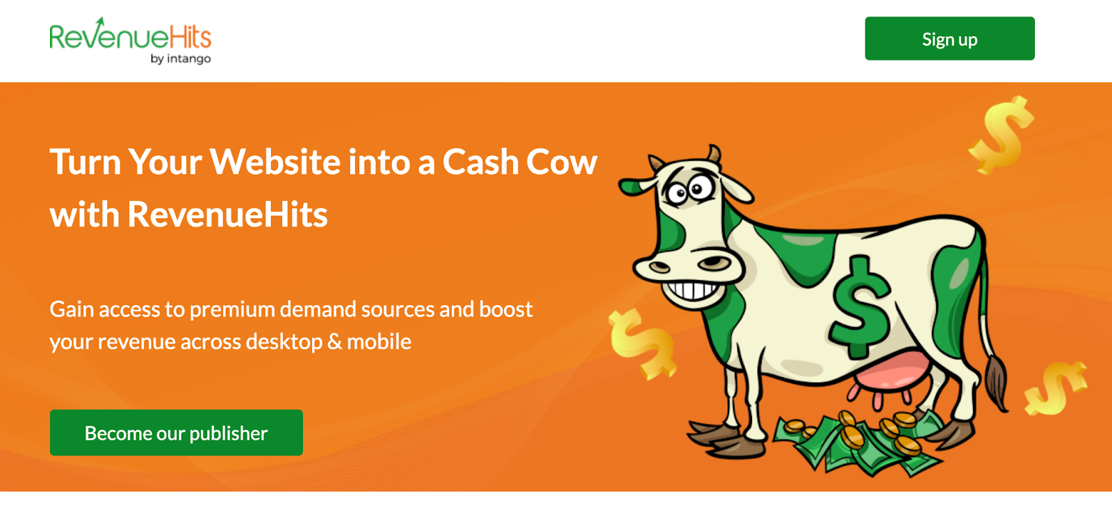 Revenue Hits Homepage