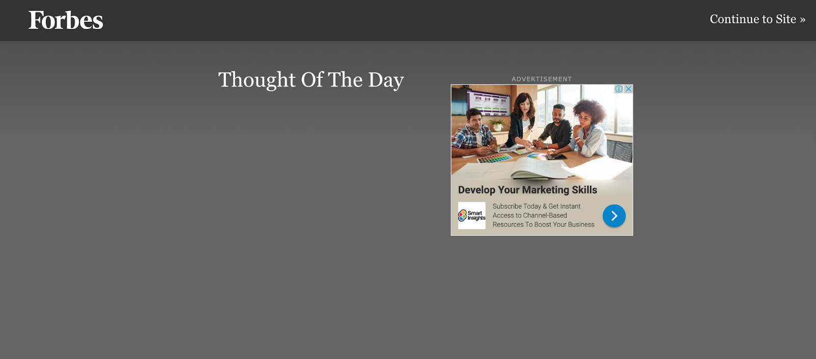 Forbes avoids banner noise with experimental ad placement