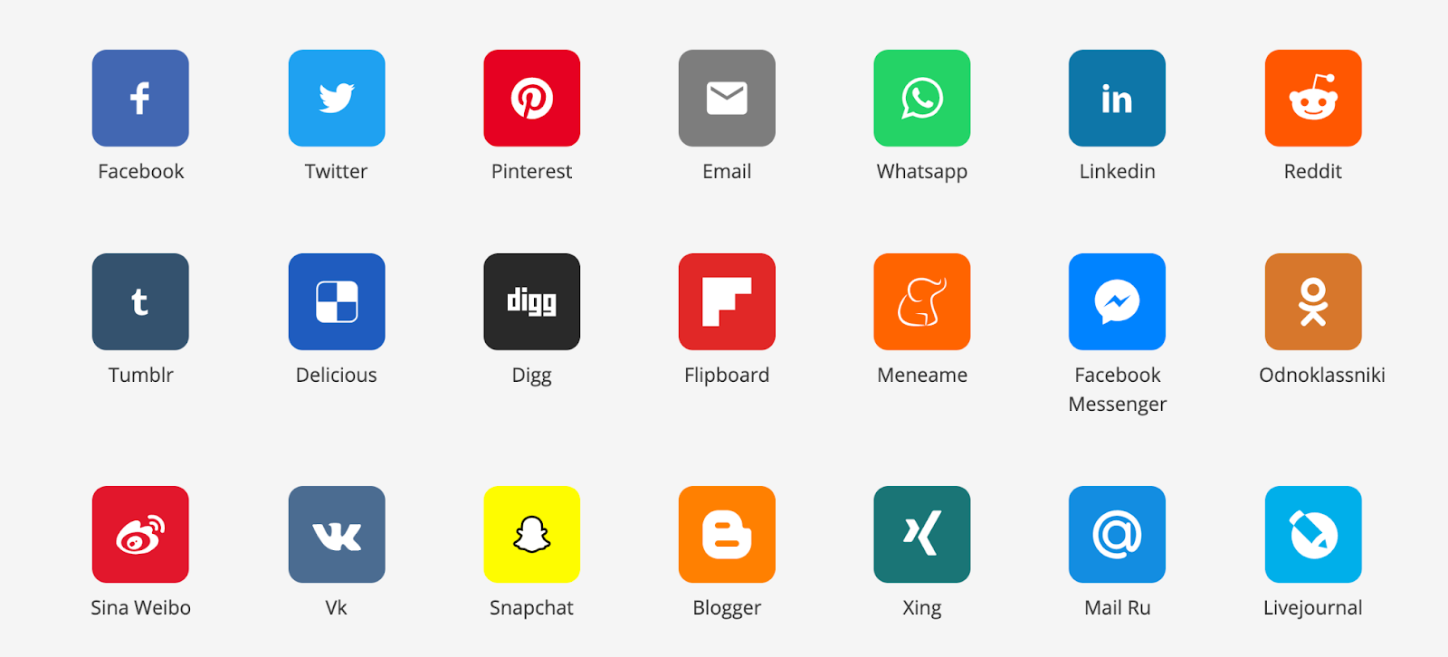 Social Media Buttons